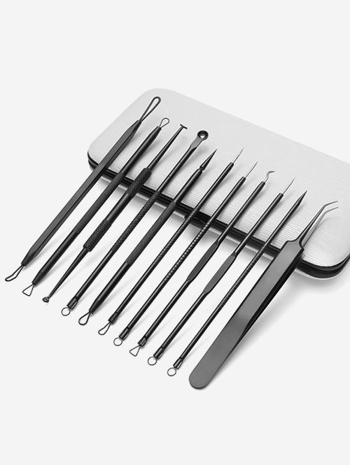 11Pcs Beauty Stainless Steel Acne Needles