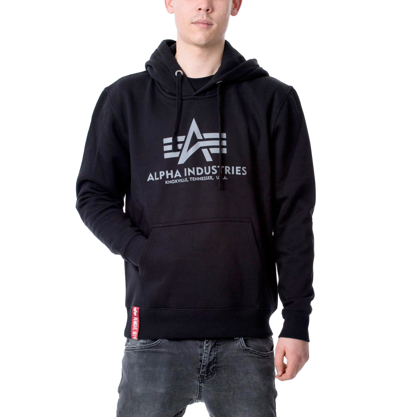 Alpha Industries Basic Hoodie Reflective Print