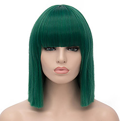 Perruque de cosplay Perruque Synthétique Perruques de Déguisement Droit Droite Perruque Court Vert Cheveux Synthétiques Femme Vert Lightinthebox
