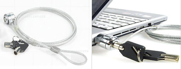 1.2m anti-theft office notebook lappc computer desk key security lock chain cable new hot