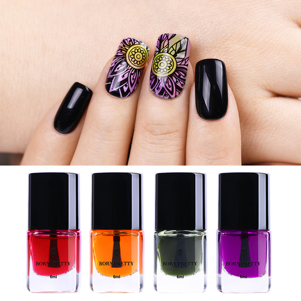 born pretty 6ml colorful nail tint coat heaven series manicure nail art polish varnish stamping polish