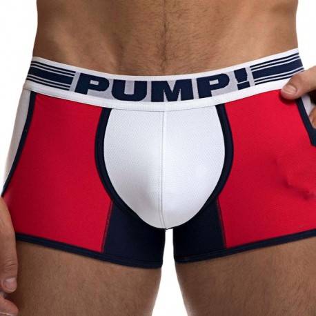 Pump! Academy Jogger Boxer - White - Red XL
