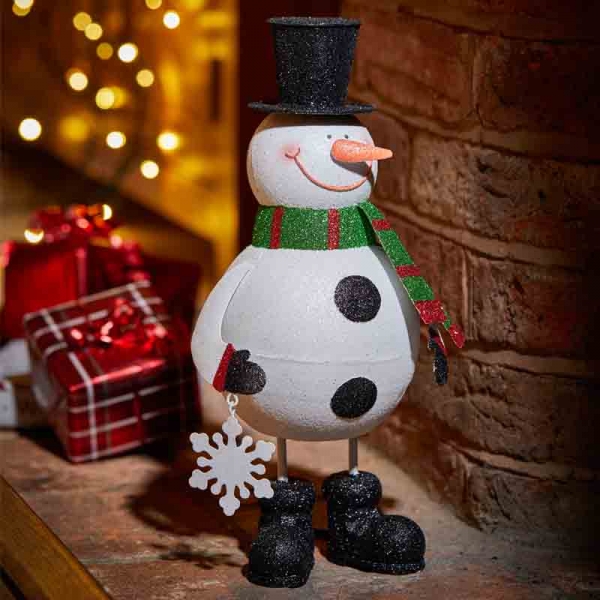 Three Kings Sparkly Snowman