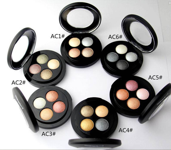 Free Shipping 2017 NEW MAKEUP MINERALIZE 4 COLORS EYE SHADOW(6Pieces/Lot)
