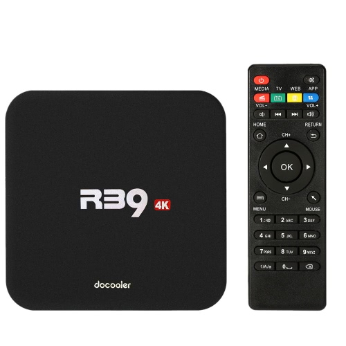 Docooler R39 Smart Android 6.0 TV Box KODI 16.1 RK3229 1G / 8G