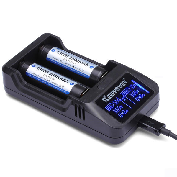 Keeppower L2 LCD Display Intelligent Li-ion Rechargeable Battery Charger