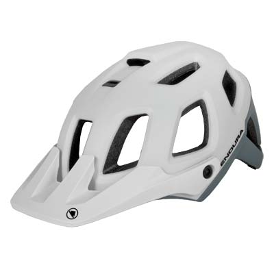 ENDURA SingleTrack Helmet II: White - S-M