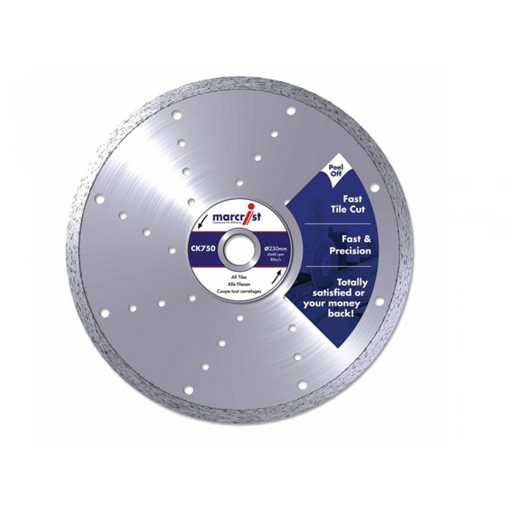 Marcrist CK750 Tile Cutting Blade Diamond Fast Cut 300 x 30mm - Machine Mounted