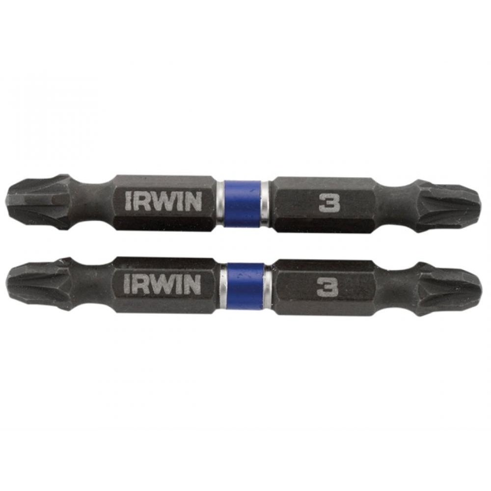 Irwin Double-Ended PZ3 Impact Screwdriver Bit - 60mm (Pack 2)