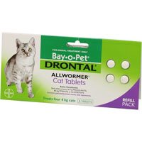 Drontal For Cats Upto 4kg 2 Tablet