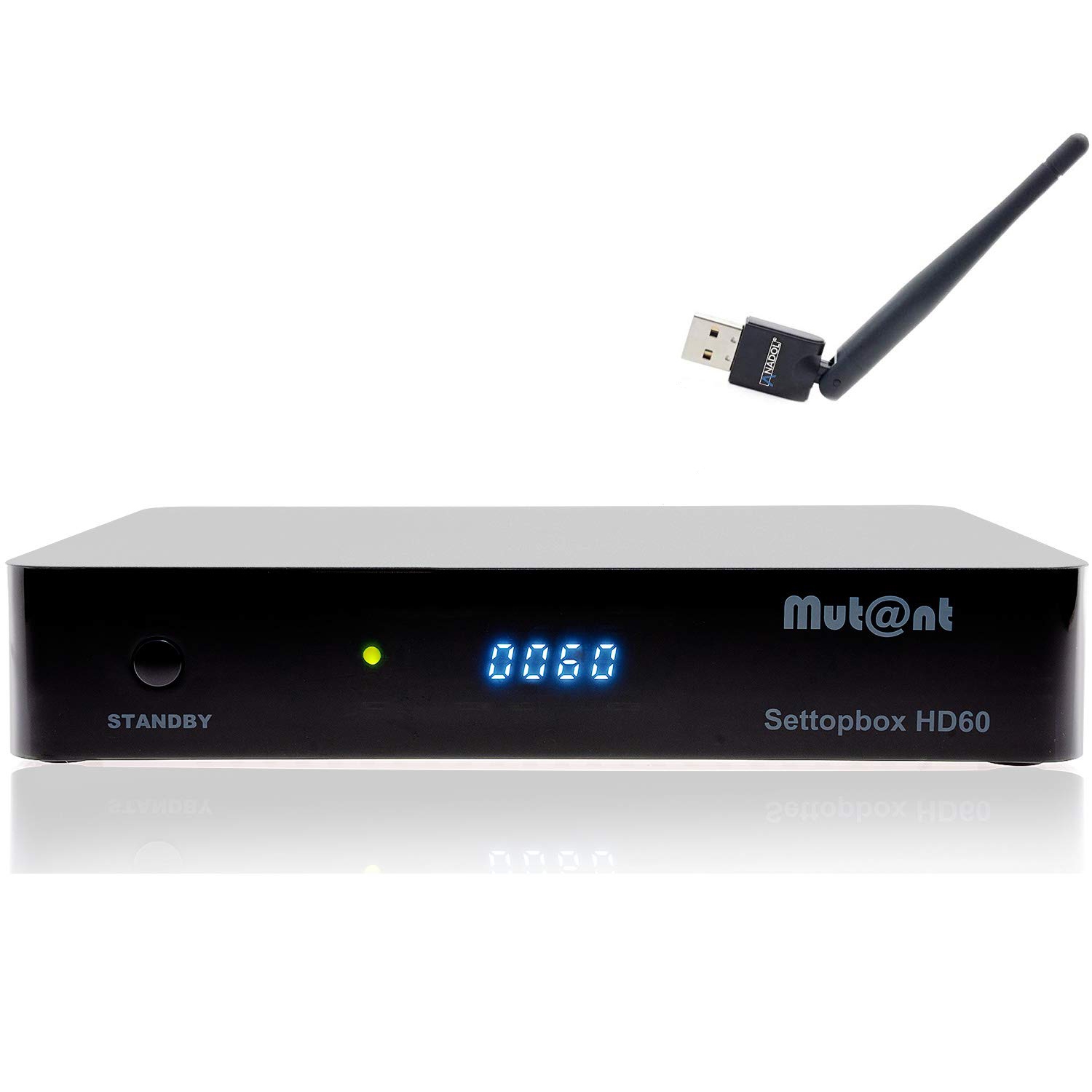 Anadol Mutant HD60 4K UHD 2160p E2 Linux 1xDVB-S2X Sat Receiver inkl WiFi Stick vorprogrammiert