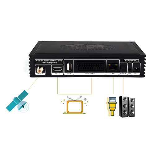 Récepteur satellite HD Digital DVB T2 + S2 Tuner TV recevable MPEG4 DVB-T2 Récepteur TV T2 Tuners