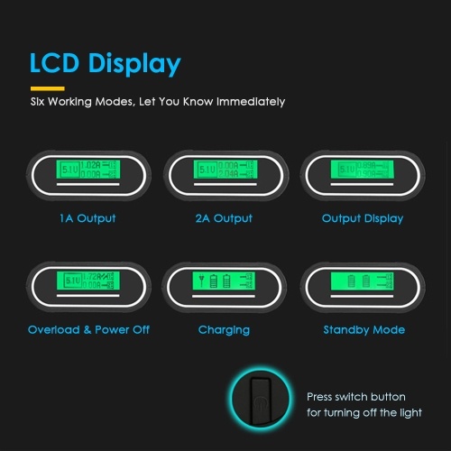 DC5V 10W 2 Slots 18650 Rechargeable Battery Charger