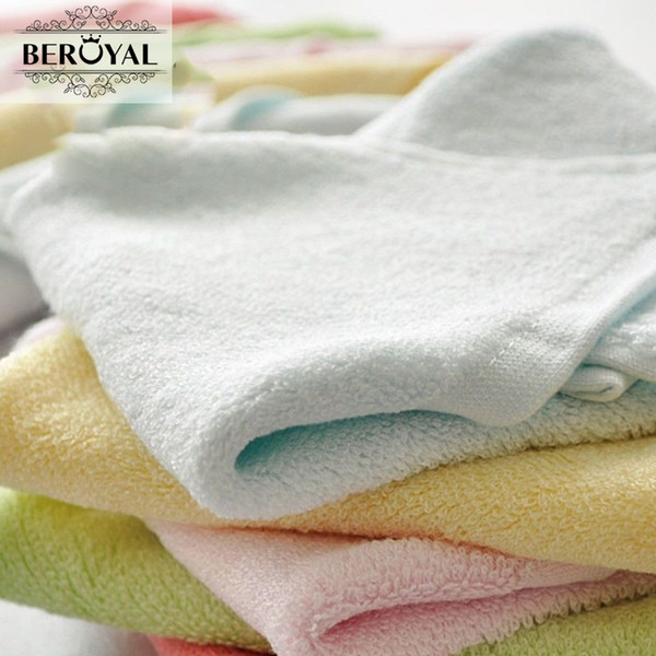 new 2017 hand towel -- 4pc/lot 25*48cm bamboo towel baby face cloth plain dyed children bibs soft towels bathroom