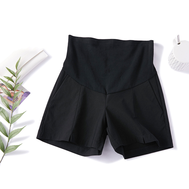 Cozy Solid color Multifunctional shorts for before and during pregnancy