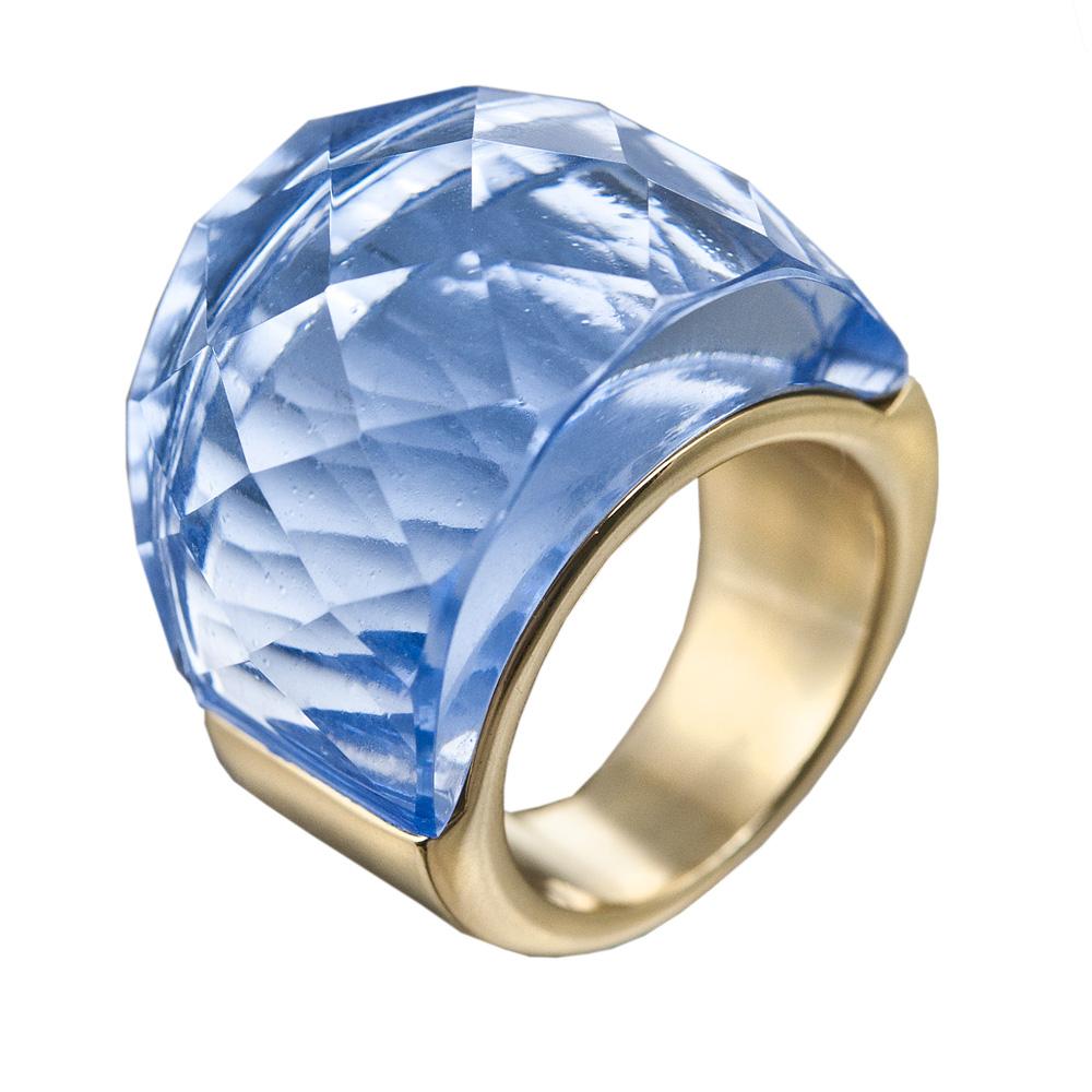 Blue Crystal Kaleidoscope Ring