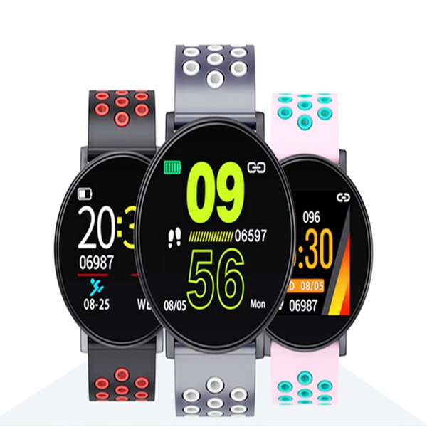 New Sport Smart Watch W8 Wristbands HeartRate Sleep Monitor Tracker BloodPressure Sedentary Call Message Reminder Bracelet for Kids Android Cellphone Wholesale.