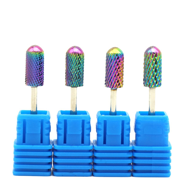 abvp 4 type tungsten steel nail grinding head milling manicure cutter for pedicure machine sander drill bit device electric tool