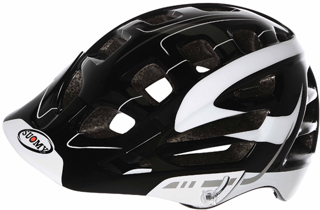 Suomy Scrambler S-Line Fahrradhelm Schwarz Weiss M