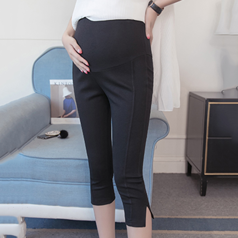 Cozy Solid Maternity Crop Leggings