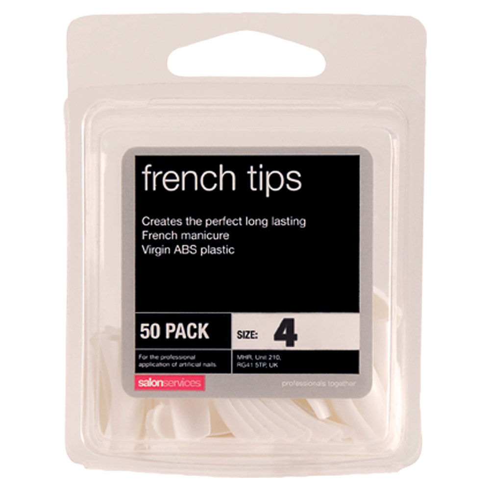 Salon Services French Tips Size 4 Pack of 50