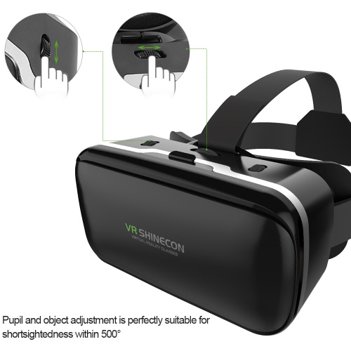 VR SHINECON G-04 Virtual Reality Glasses 3D VR Box Glasses Headset  for Android iOS Windows Smart Phones with 3.5-6.0 Inches