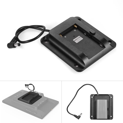 Battery Adapter Base Plate Battery Plate for Lilliput FEELWORLD Andoer Monitor Compatible for Sony NP-F970 F550 F770 F970 F960 F750 Battery