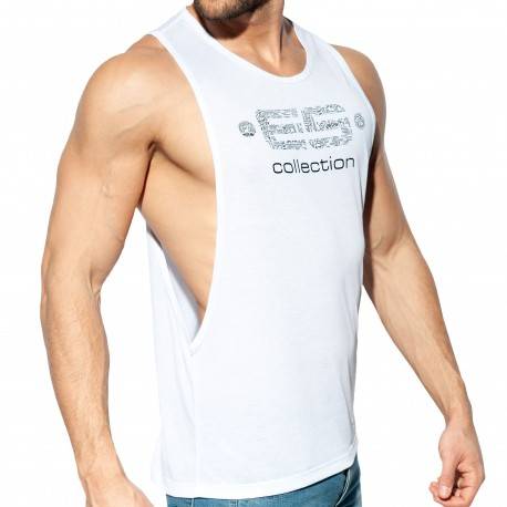 ES Collection Low Rider Logo Tank Top - White S