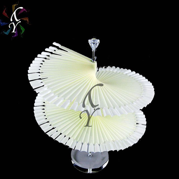 wholesale-120pcs false nail art tip polish nailart display fan nailart practice stand spiral display shelf tools etagere vernis a ongles
