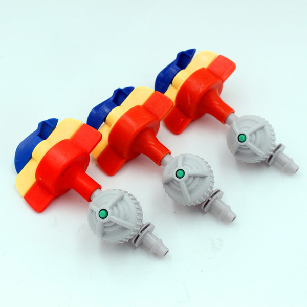 20pcs 360degree rotary hanging micro sprinkler with 1/4" antidrip rotating nozzle garden irrigation water saving watering m187