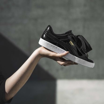 Puma Basket Heart Patent Sneaker