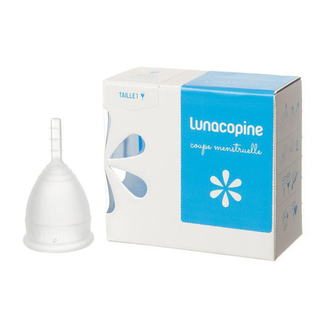 Coupe menstruelle LunaCopine incolore - Taille 1