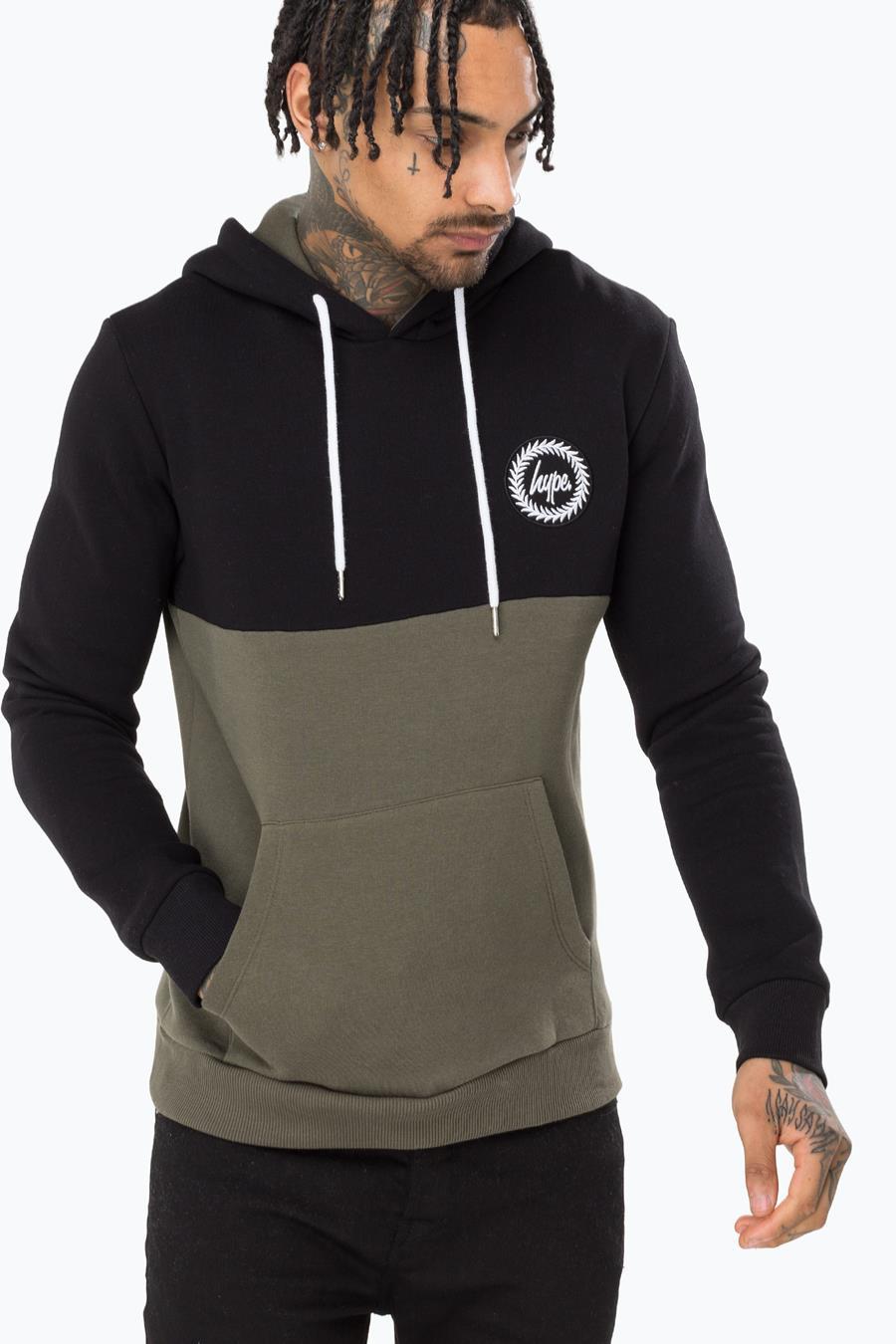 Hype Black Bradford Mens Pullover Hoodie | Size Small