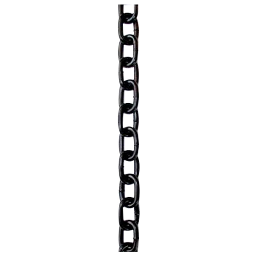 Welded Link Chain, Black Steel 3mm x 21mm x 2 Metres