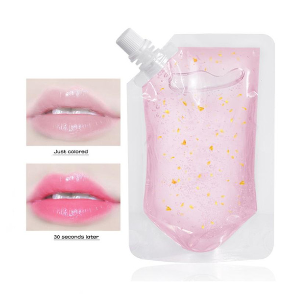 100ml Lip Gloss Base Gel DIY Gold Foil Moisturizing Lip Gloss Temperature Color Change Lipgloss Wholesale Lipgloss Base Makeup