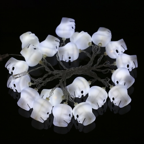 20LEDs 16.4ft Skull String Light Lamp for Halloween Party Festival Decoration