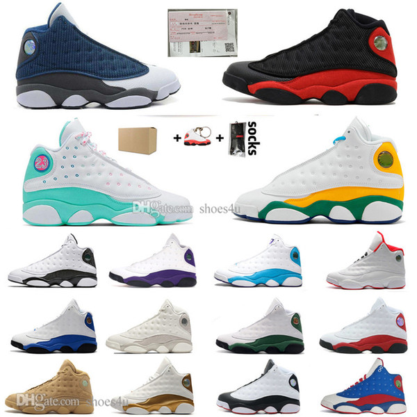 new 13 13s flints bred cny basketball shoes chicago pe home captain america island green court purple lakers mens sports designer sneakers