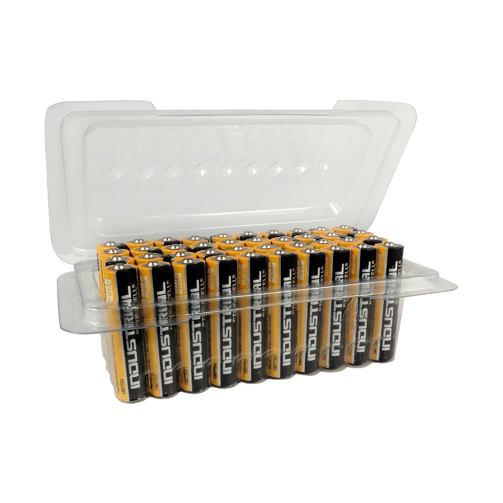 Duracell INDUSTRIAL AAA Batteries MN2400 Alkaline - Bulk 40 Pack