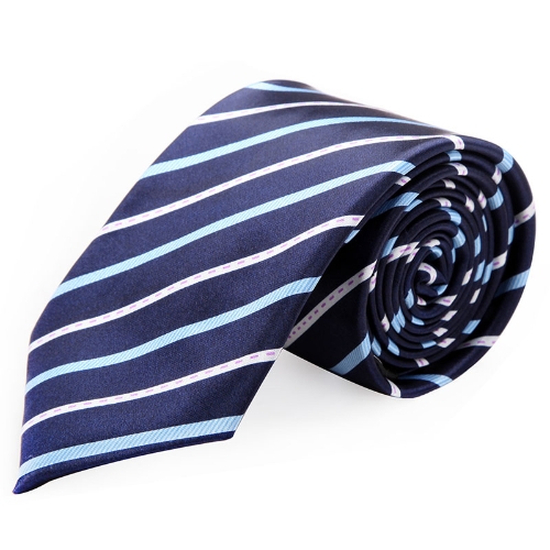 Fashion Woven Men's Tie Necktie Polyester Stripe Jacquard Wedding Groom Party