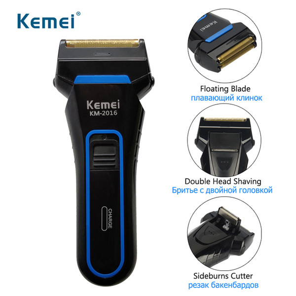 rechargeable electric shaver twin blade electric razor portable beard trimmer for men hair shaving machine 110-240v 35d