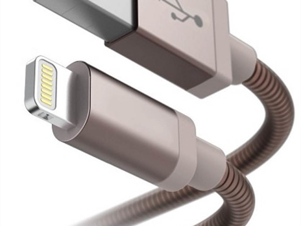 Hama 183338 Lightning-Kabel Metall (1,5m) (rosegold)