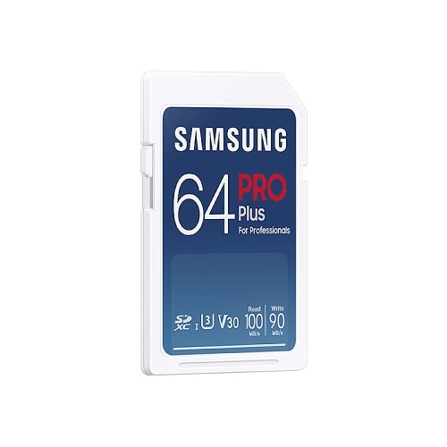 SAMSUNG 64GB PRO Plus carte SD haute vitesse U3 V30 niveau de vitesse jusqu'à 100 mo/s vitesse de lecture pour appareil photo numérique caméra de mouvement ordinateur portable