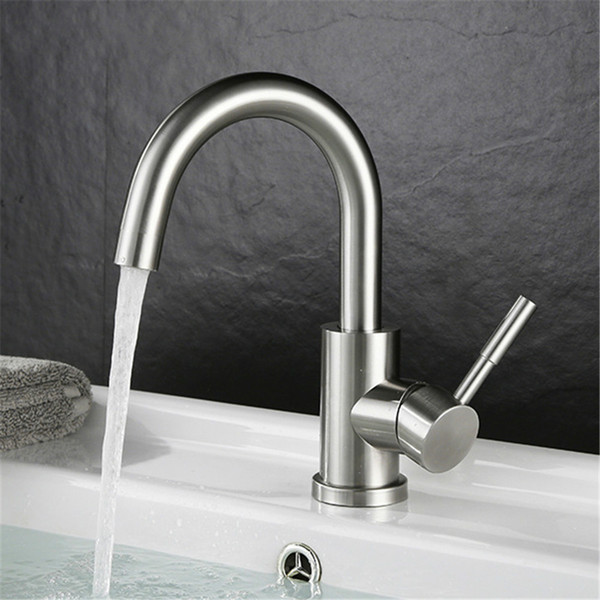 single handle rotatable bathroom faucet stainless stee l b as in faucet water mixer