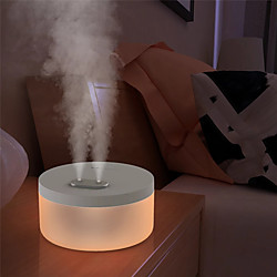 1000ml Luftbefeuchter Aromadiffusor Überschallmaschine Doppelstrahlzerstäuber mit großer Kapazität Wassernebeldiffusor mit Nachtlampe Lightinthebox