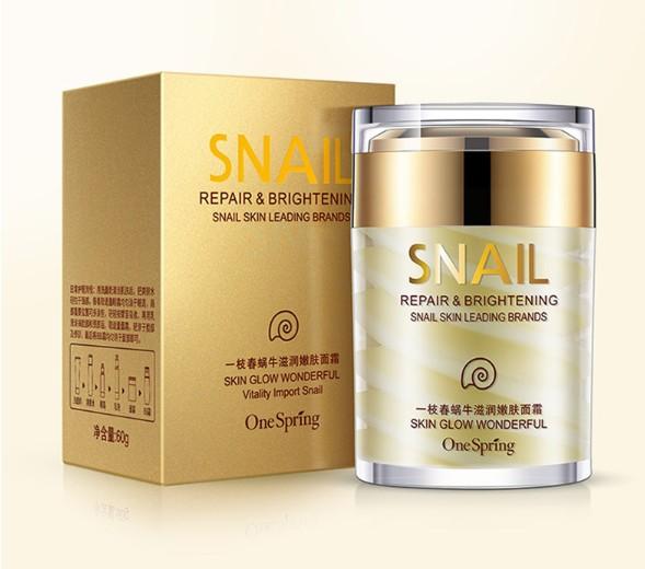 one spring snail facial cream deep hydrating face cream moisturizer nourishing repair acne treatment
