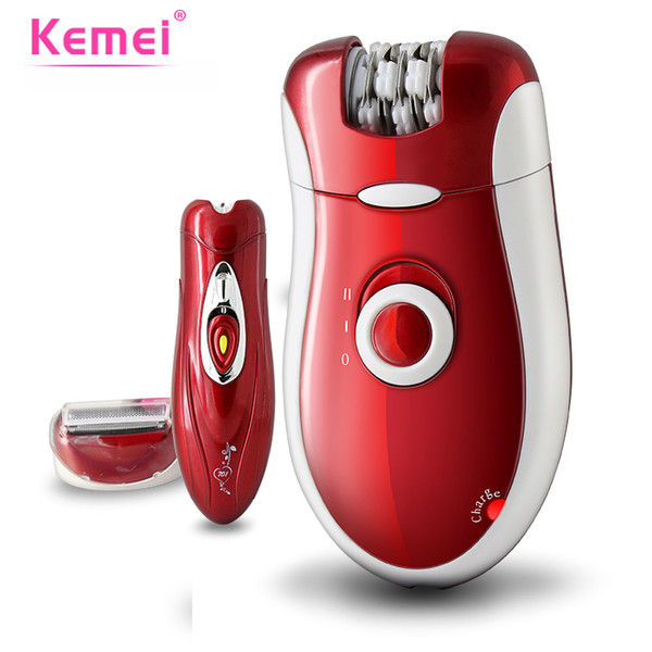 kemei 3 in 1 women shave wool device knife wool epilator electric hair removal bikini body leg hair shaving remover
