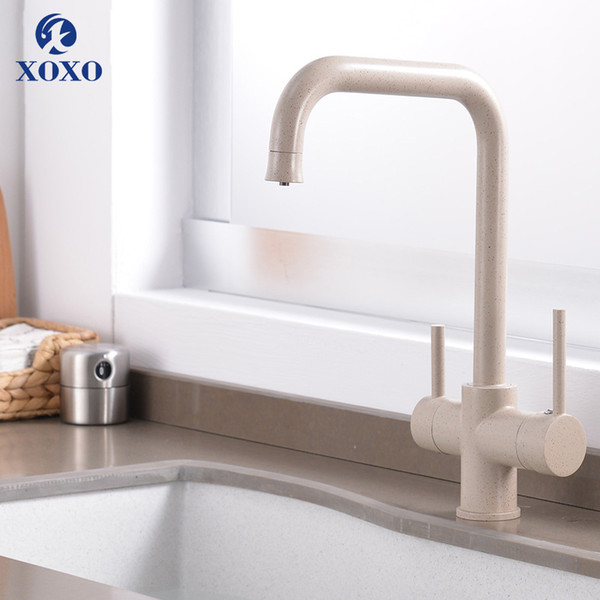 xoxo filter kitchen cold and faucet drinking water blcak deck mounted mixer tap brass pure filter kitchen sinks taps 81028