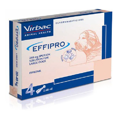 Effipro Spot-On Solution For Dogs 45 To 88 Lbs 8 Pack