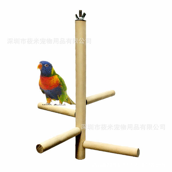 tiger skin peony the xuan breeze parrot rotating stand bar /4 level log rotating ladder stairs stand frame climb the ladder to climb toys