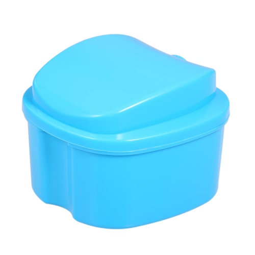 Denture Bath Box Case Dental False Teeth Storage Box Cleaning Container Rinsing Basket Retainer Appliance Holder Tray